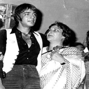 Sanjay Dutt with his Mother Nargis Dutt