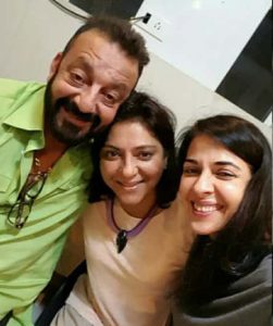 Sanjay Dutt with his Sisters