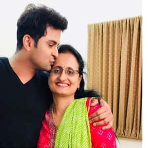 Sanket Bhosale with his Mother